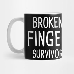 Survivor - Get Well  GiftFractured Broken Finger Mug